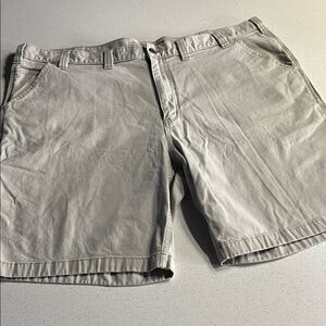 Carhartt Gray Relaxed Flat Front Flex Shorts Versatile Style Waist 46